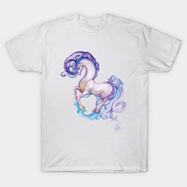 Fairy Pony, Watercolor drawing T-Shirt by Yulla